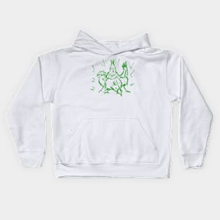 The Bad Birds (Green) Kids Hoodie